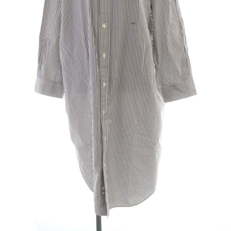 ジムフレックス Gymphlex シャツワンピース マキシ ロング ストライプ  