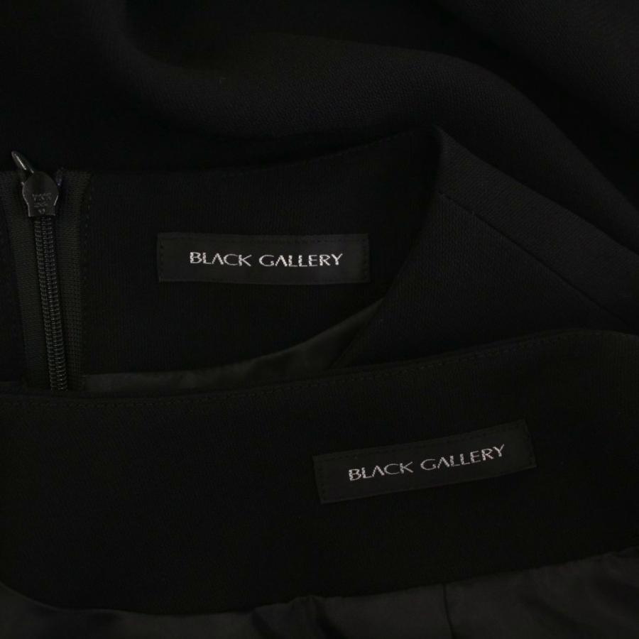 ブラックギャラリー BLACK GALLERY ブラックフォーマル スーツ セットアップ 上下 ロング ワンピース 半袖 ノーカラージャケット 9AR |  | 04