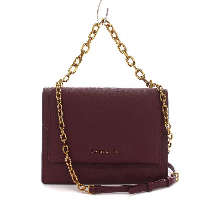 CHARLES&KEITH チェーンバック CHARLES ＆ KEITH ショルダーバッグ バッグ チェーンハンドル