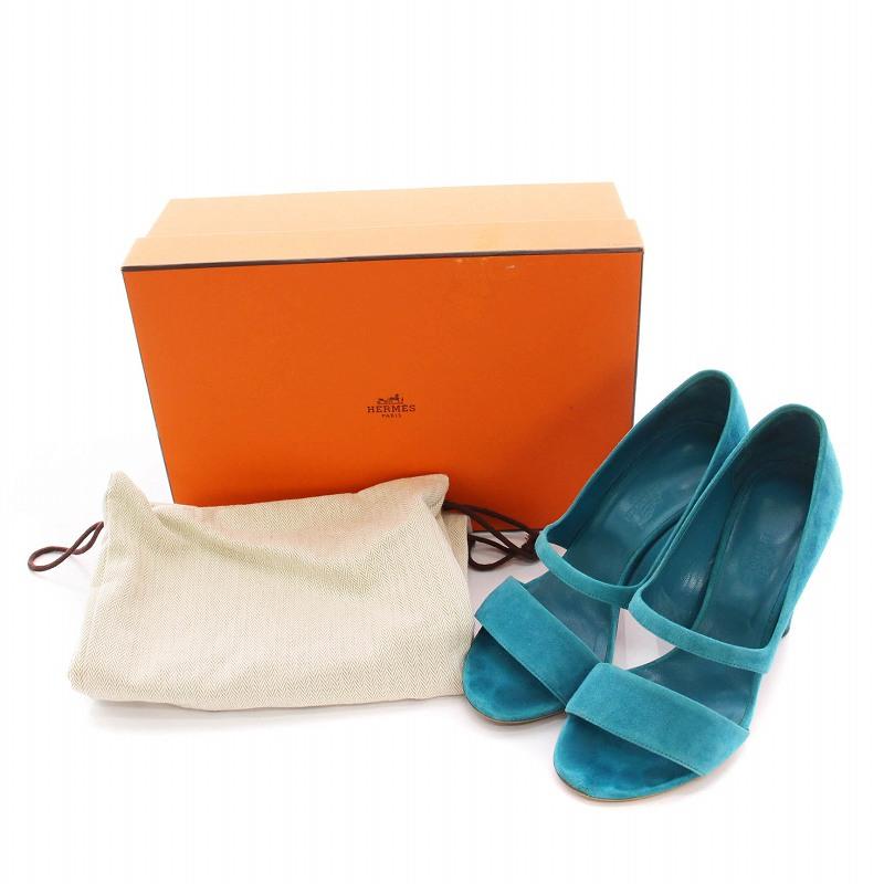 HERMES（エルメス） パンプス サンダル スエード ハイヒール 36.5