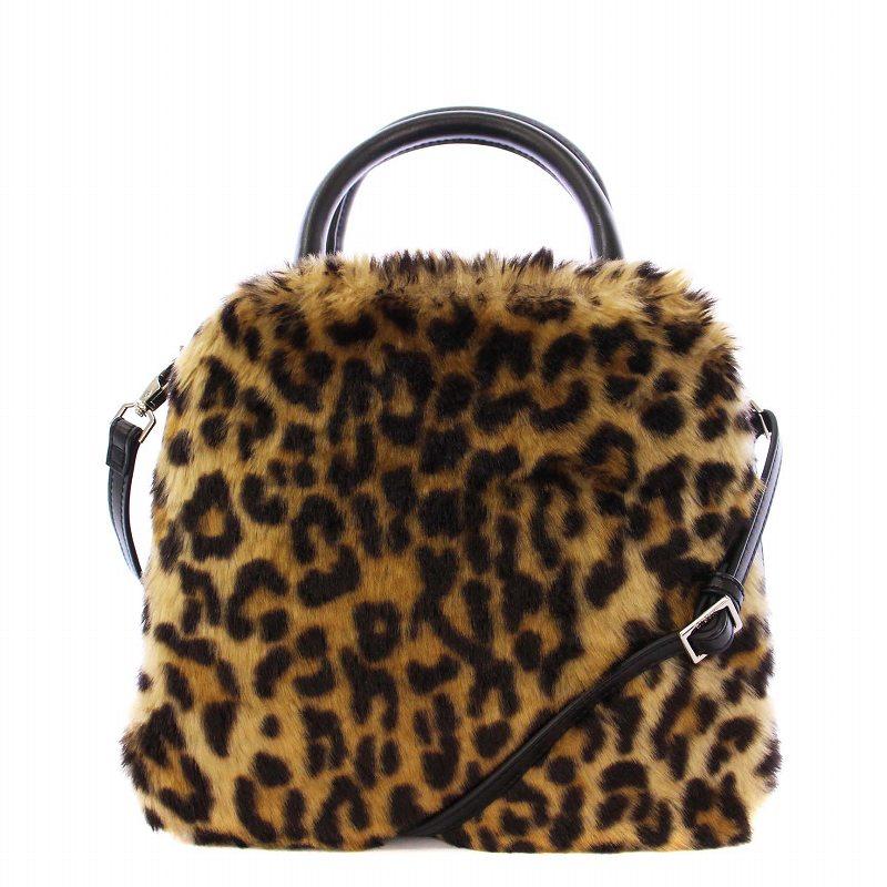 ヴァジック VASIC レオパードエコファー 2WAY ハンドバッグ ショルダー