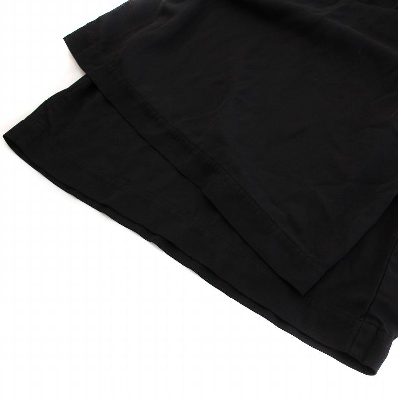 【中古】コムデギャルソン COMME des GARCONS ワイドパンツ イージー ウエストゴム S 黒 ブラック /BB レディース コムデギャルソン COMME des GARCONS ワイドパンツ イージー ウエスト