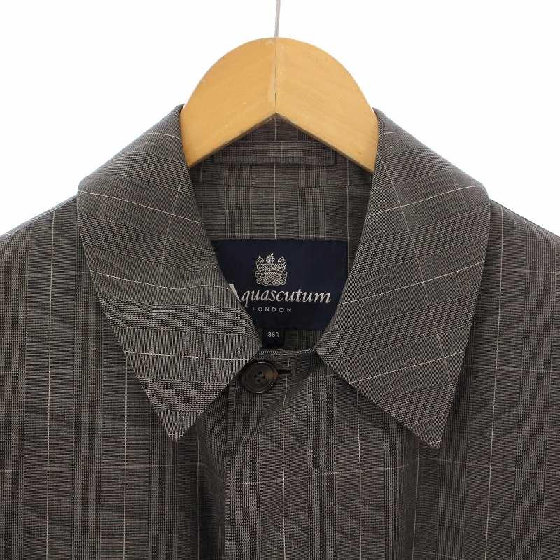 アクアスキュータム AQUASCUTUM ステンカラーコート アウター ロング丈