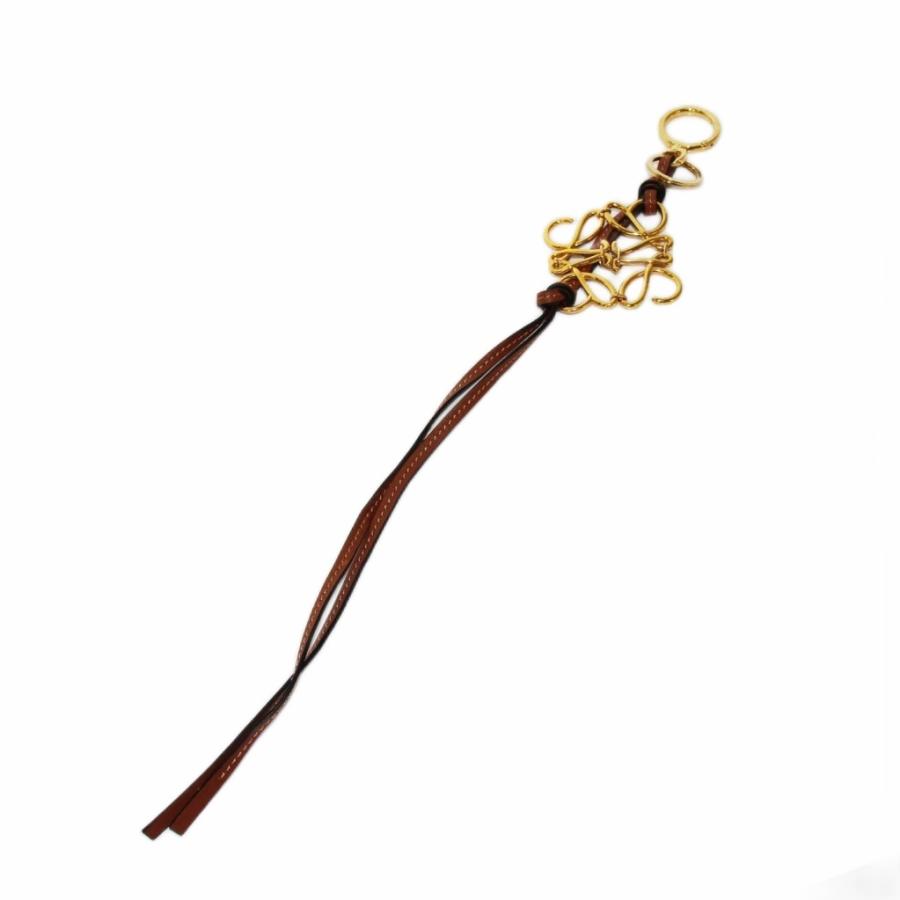 LOEWE（ロエベ） アナグラム キーリング チャーム ゴールド金具 レザー