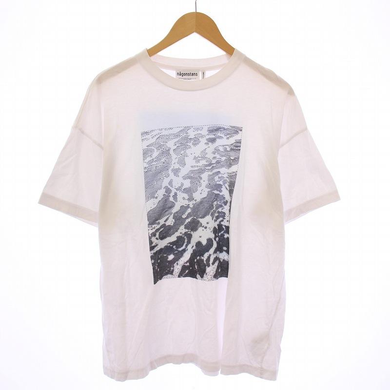 nagonstansナゴンスタンス ホワイト 長袖トレーナー S/M ドッキング nagonstansナゴンスタンス ホワイト 長袖トレーナー S/M