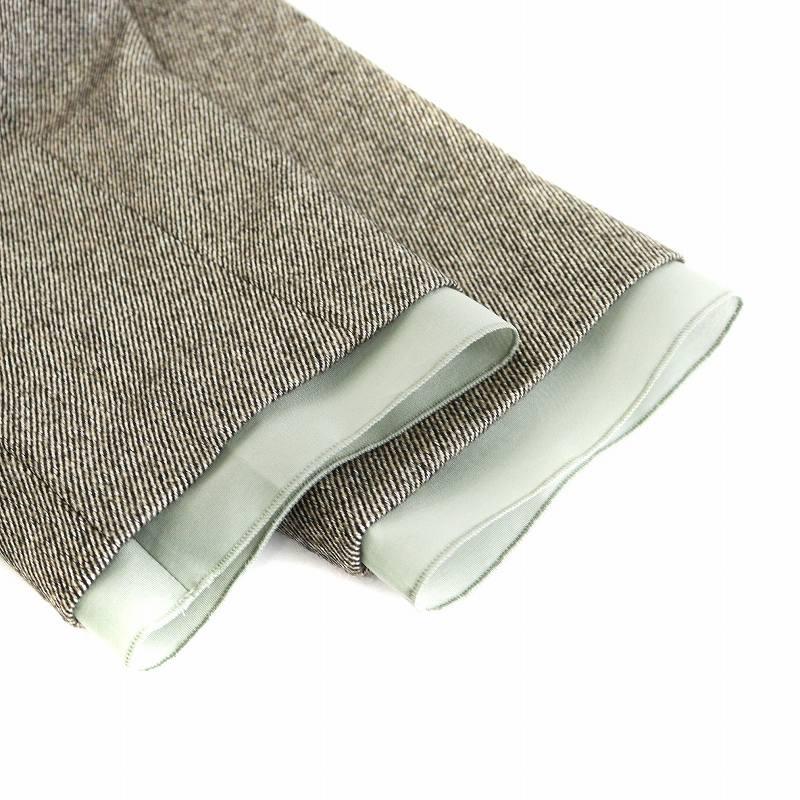 アドーア ADORE 24AW ツィードツイルブラウス シャツ 長袖 38 グレー