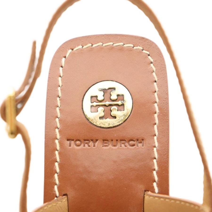 TORY BURCH（トリーバーチ） トングサンダル ストラップ ロゴ ゴールド