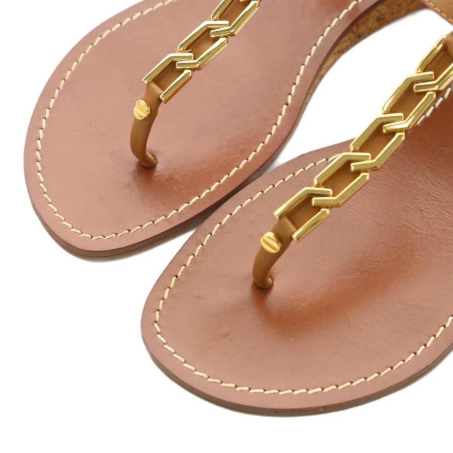 TORY BURCH（トリーバーチ） トングサンダル ストラップ ロゴ ゴールド