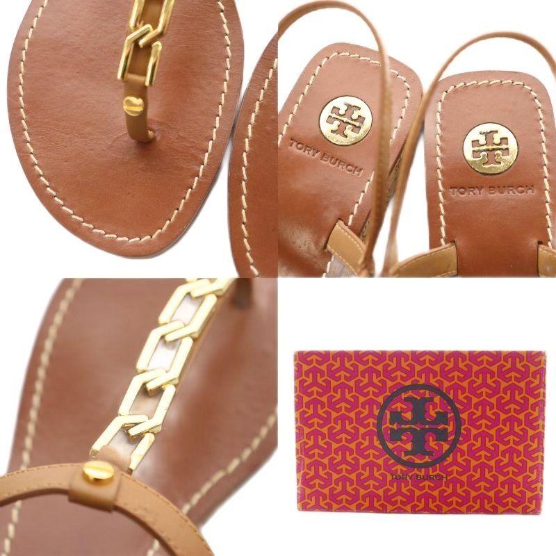 TORY BURCH（トリーバーチ） トングサンダル ストラップ ロゴ ゴールド