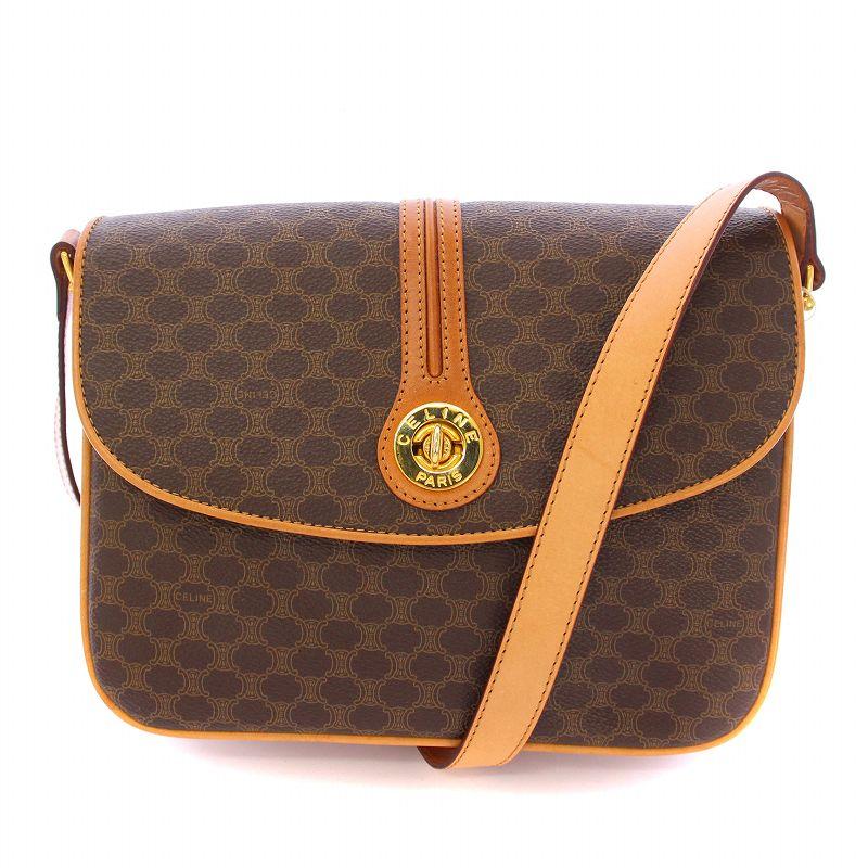 CELINE 未使用品 セリーヌ ショルダーバッグ PVCレザー 切替