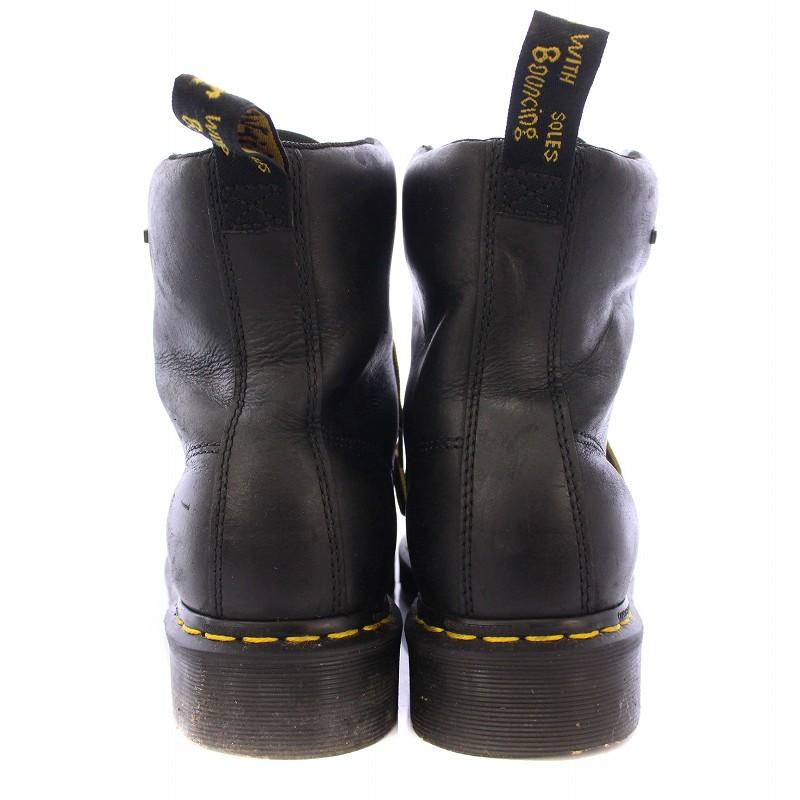 Dr.Martens / 8ホール/レースアップブーツ/UK7/BLK/レザー// Dr.Martens（ドクターマーチン） ショートブーツ レースアップ 厚底