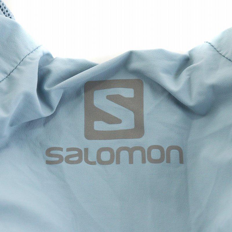 サロモン センス プロ ランニングベスト ロゴ ナイロン L 水色 サロモン Salomon センス プロ SENSE PRO 10 ランニングベスト ロゴ