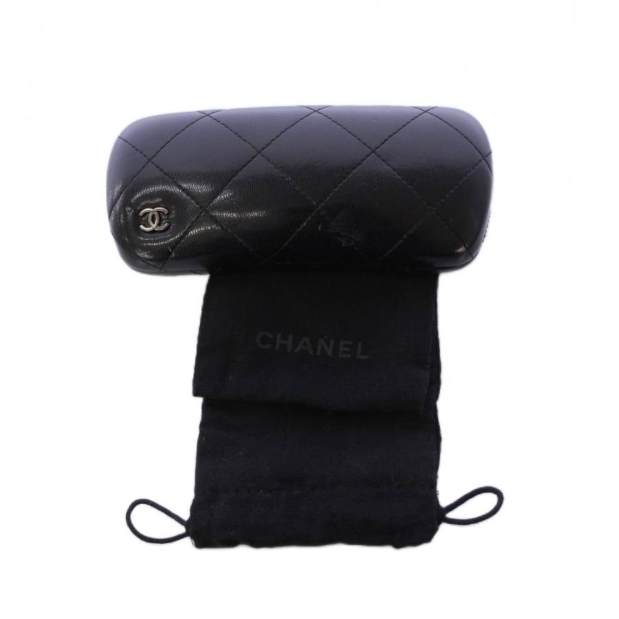 CHANEL　シャネル　眼鏡　メガネフレーム　リボン付き　ブラックラメ CHANEL（シャネル） メガネフレーム ブランド レディース ブラック