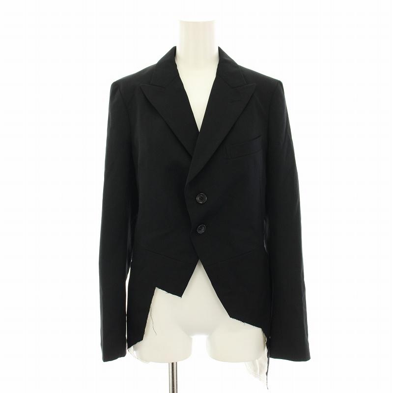 【中古】コムデギャルソンコムデギャルソン コムコム AD2017 テーラードジャケット XS 黒 RA-J001 レディース コムデギャルソンコムデギャルソン コムコム AD2017 テーラード