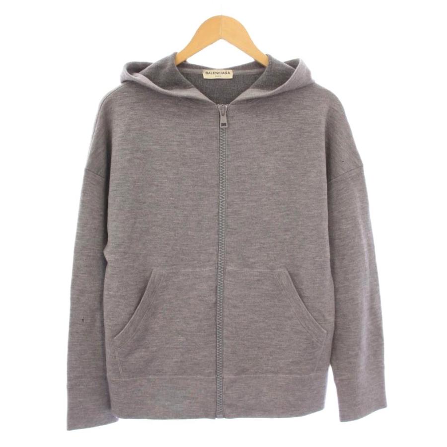 BALENCIAGA バレンシアガ パーカーWARDROBE 21AW（グレー） BALENCIAGA（バレンシアガ） ジップアップパーカー ジャケット