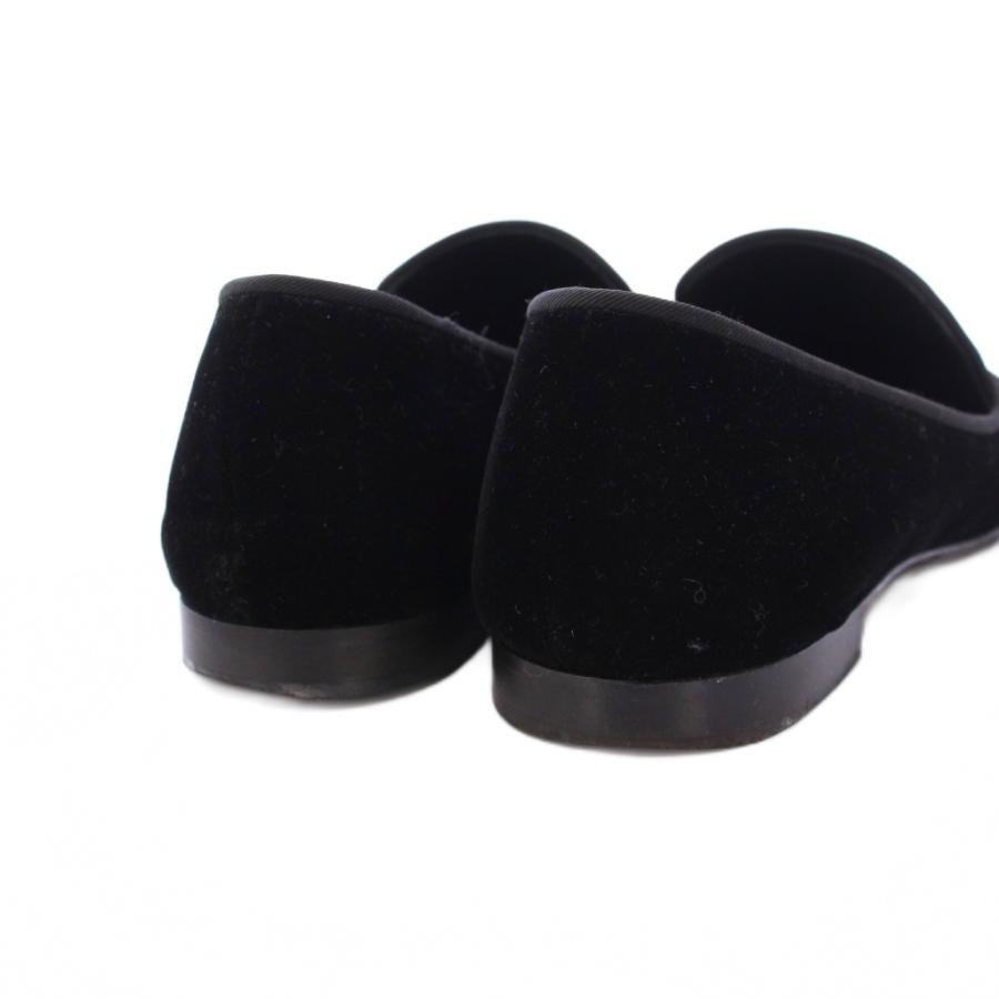 【中古】ジュゼッペザノッティデザイン GIUSEPPE ZANOTTI DESIGN タッセルローファー モカシン ベロア 42 ブラック ジュゼッペザノッティデザイン GIUSEPPE ZANOTTI DESIGN タッセル