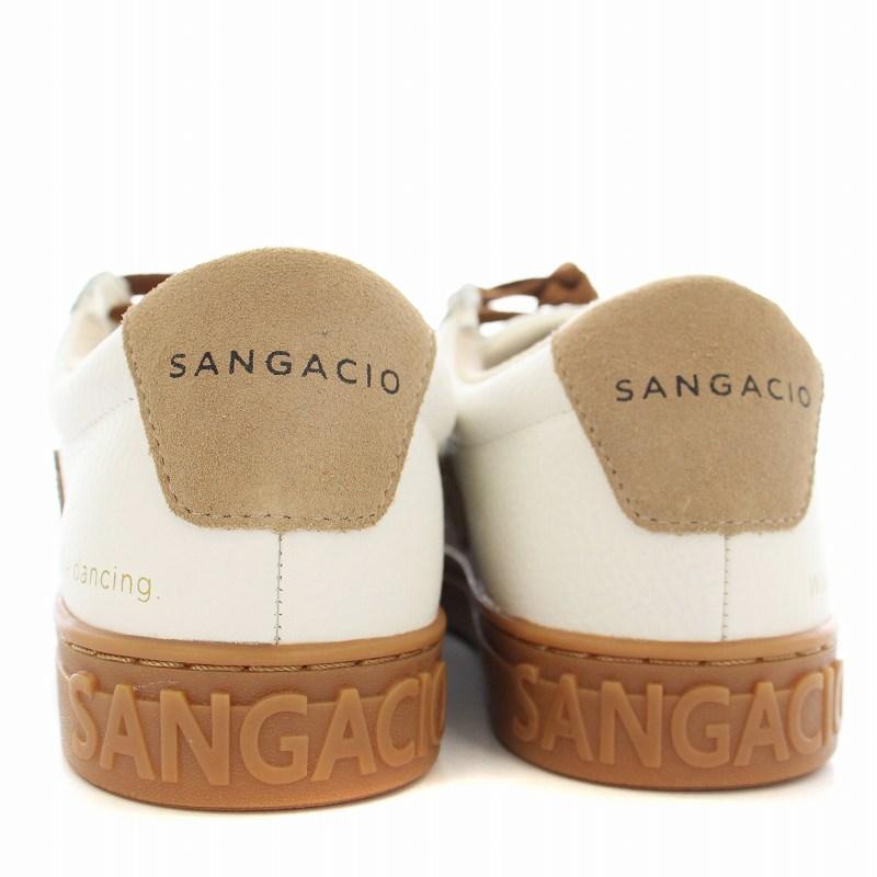 未使用品 サンガッチョ Sangacio SG8 WHITE LATE レザー