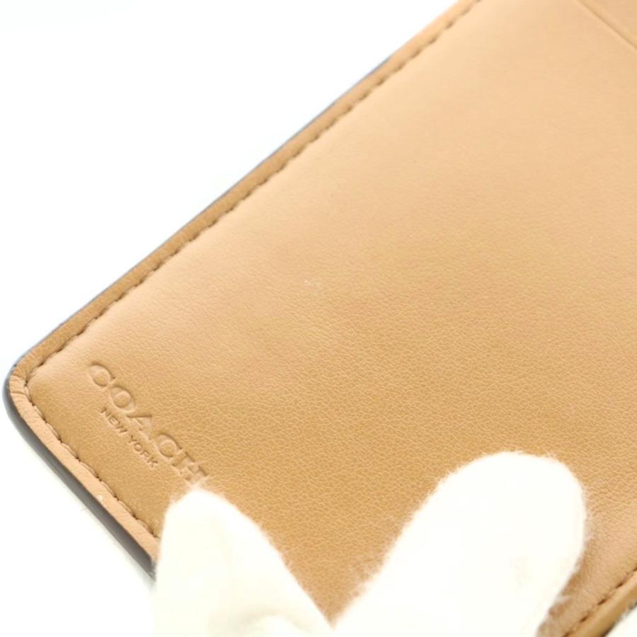 COACH コーチ 二つ折り財布 総柄 りんごモチーフ アップル柄