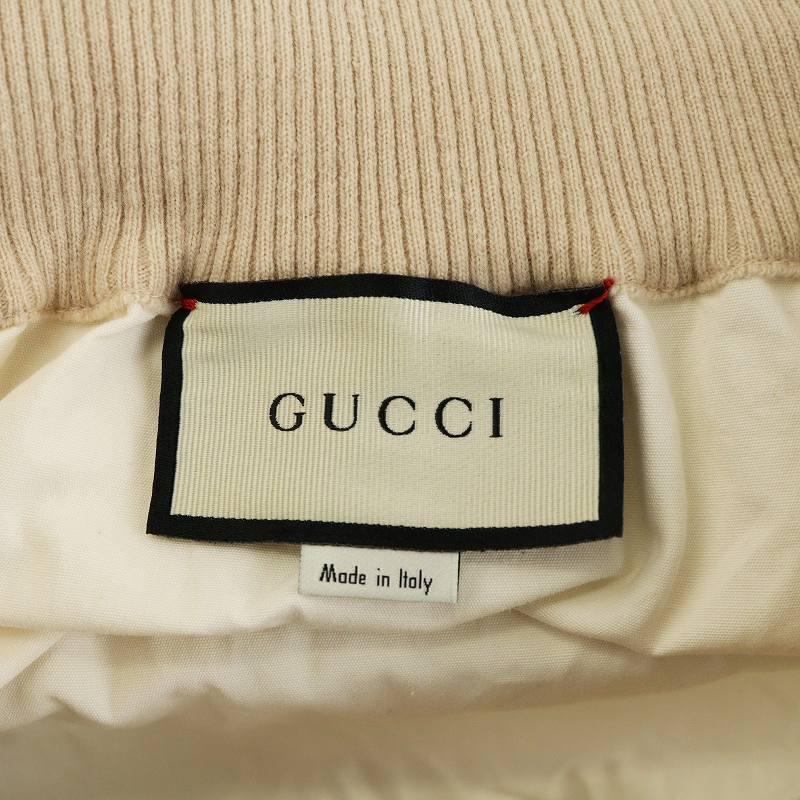 GUCCI グッチ シェリーライン フレアスカート ひざ丈 コットン リブ M  