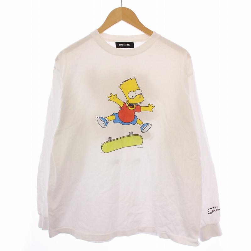 専用！！美品✨ ウィンダンシー 長袖カットソー プリントロゴ メンズ M ブラッ 専用！！美品✨ ウィンダンシー 長袖カットソー プリントロゴ