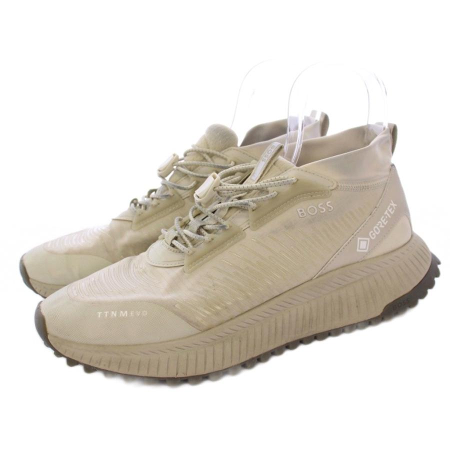 【中古】ヒューゴボス HUGO BOSS BOSS X GORE-TEXR TTNM EVO ローカットスニーカー 42 グレー 50529525 /KH メンズ ヒューゴボス HUGO BOSS X GORE-TEXR TTNM EVO ローカットスニーカー
