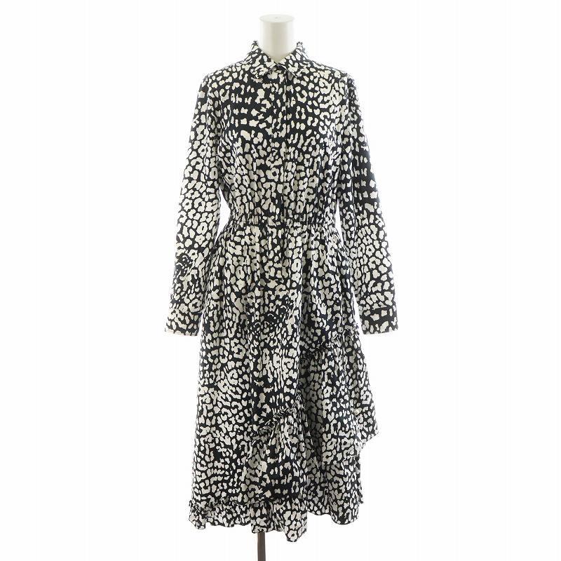 MaxMara ホワイト 長袖シャツワンピース