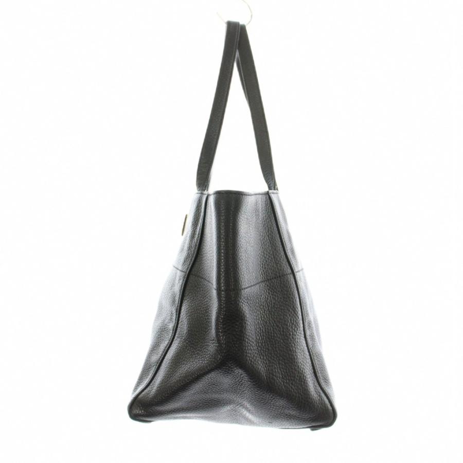 PRADA（プラダ） トートバッグ レザー トライアングルロゴ 黒 ブラック