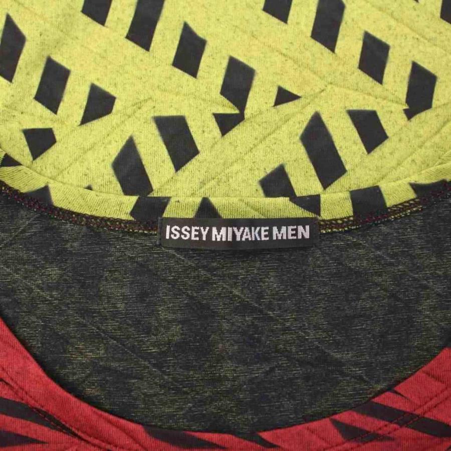 イッセイミヤケメン ISSEY MIYAKE MEN 配色切り替えTシャツ