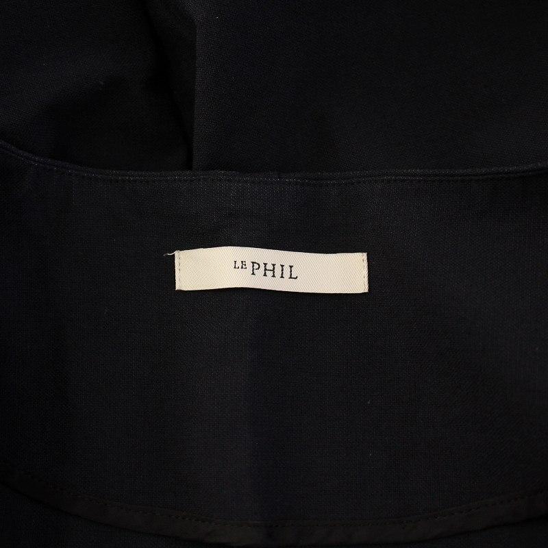 美品 Le PHILルフィル　ミラノリブジレ　黒 ADORE - 2023美品LE PHILルフィル☆ソフトウールリバージレF