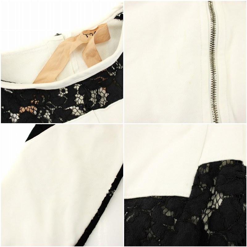 ヌメロヴェントゥーノ N°21 スウェット トレーナー 切替 レース ジップ  