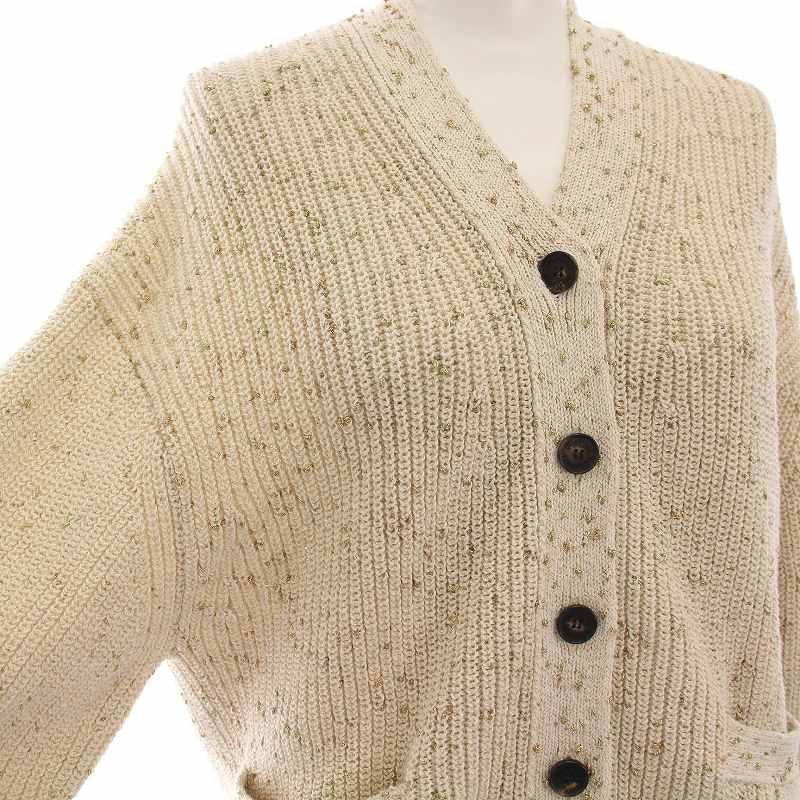 美品】DEPAREILLE デパリエ アルパカモヘヤカーディガン ブラウン