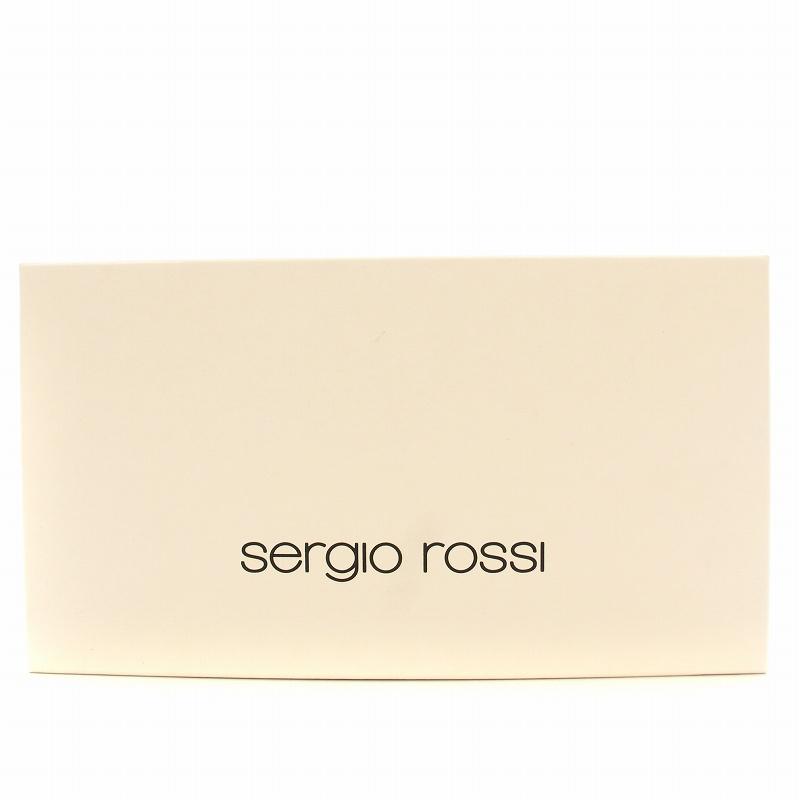 Sergio rossi（セルジオロッシ） ミュール レザー サンダル フリンジ