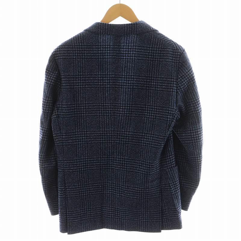 ラルディーニ LARDINI テーラードジャケット シングル チェック柄