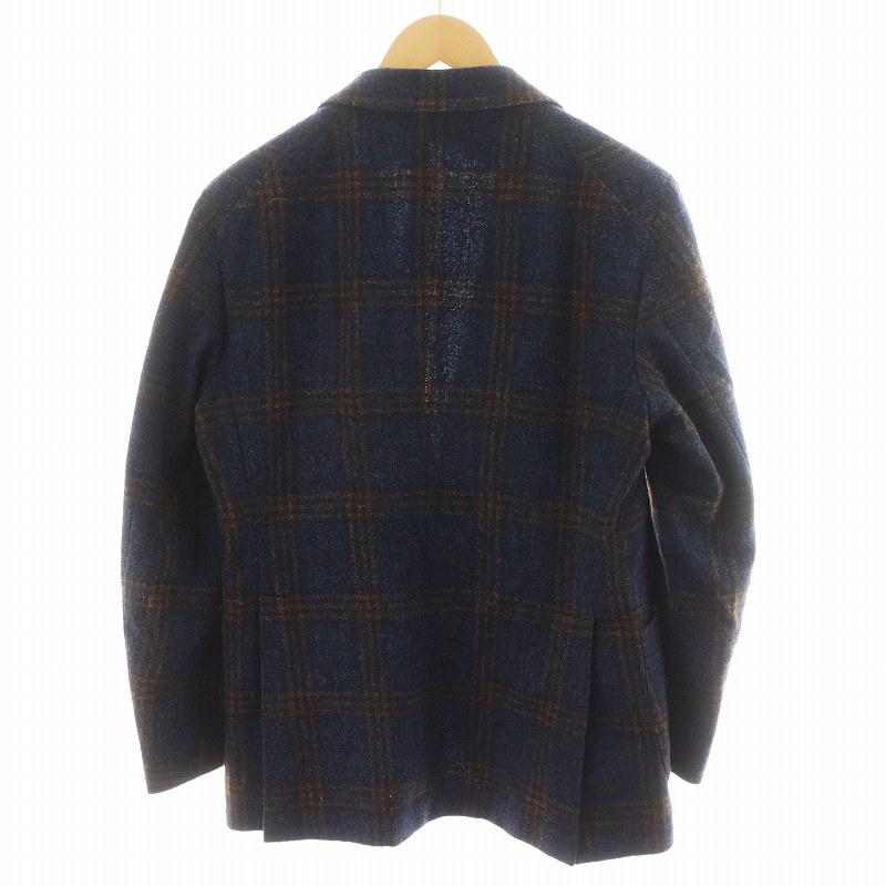 TAGLIATORE チェック柄 テーラードジャケット ウール混合 TAGLIATORE チェック柄 テーラードジャケット ウール混合 TAGLIATORE