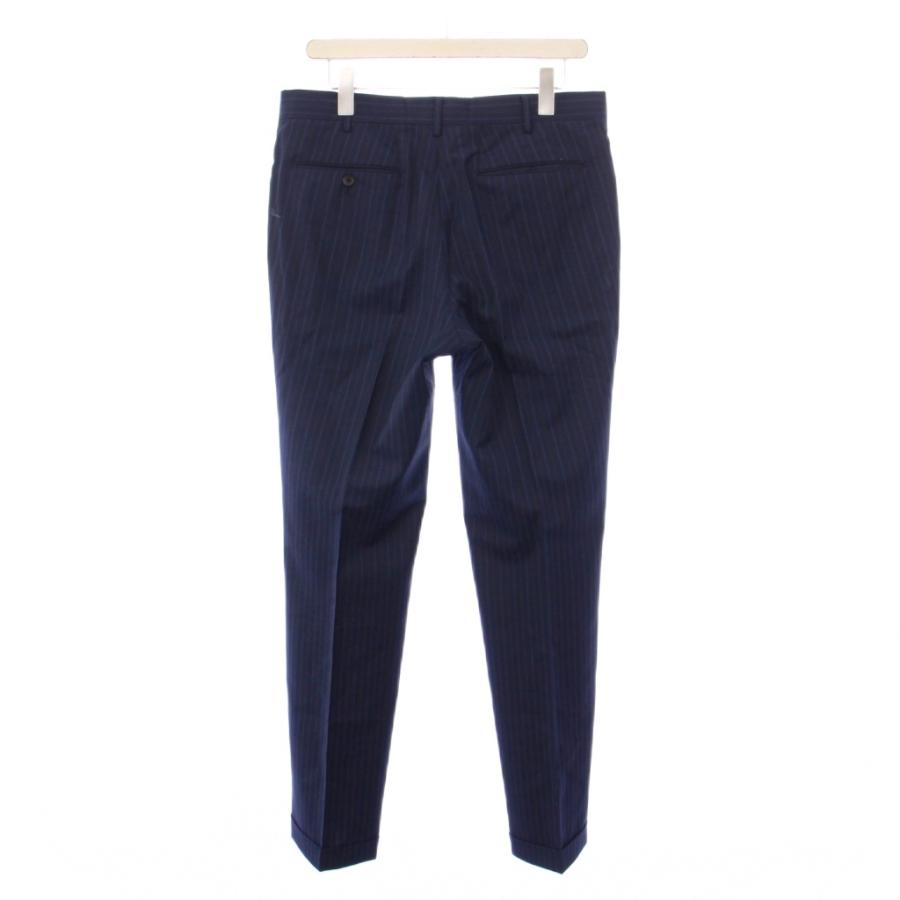 【中古】タキザワ シゲル dormeuil シングルスーツ テーラードジャケット パンツ スラックス 48 ネイビー タキザワ シゲル Takizawa Shigeru dormeuil シングルスーツ