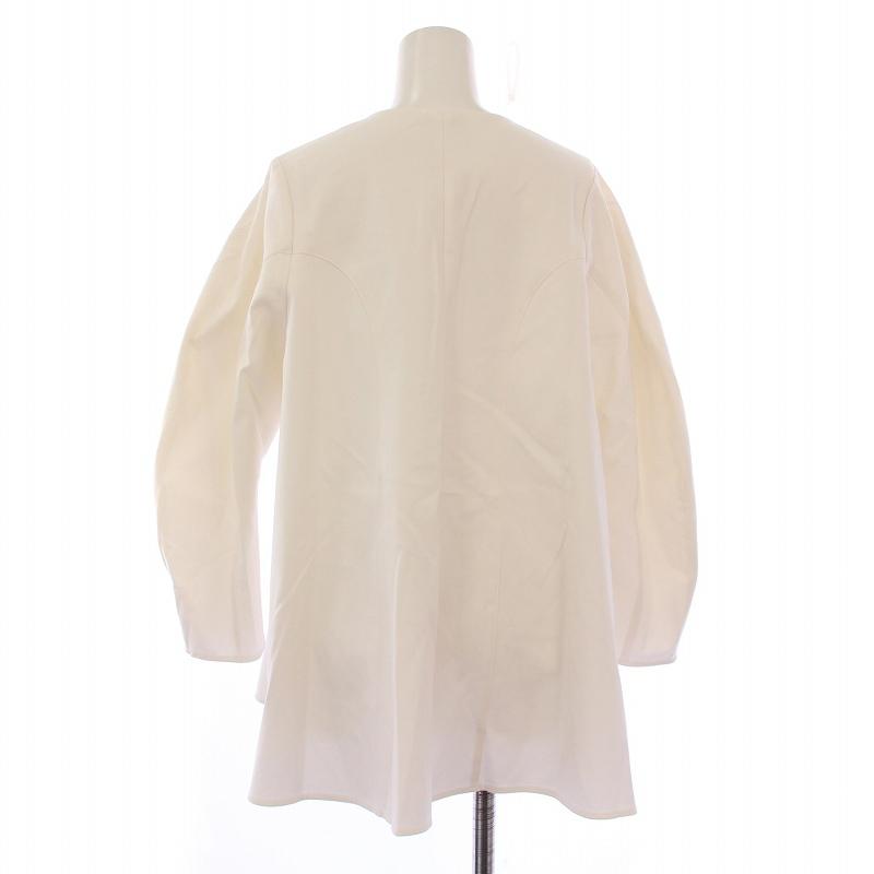 ヨリ yori 25SS 高密度ストレッチフレアブラウス シャツ 長袖 クルー