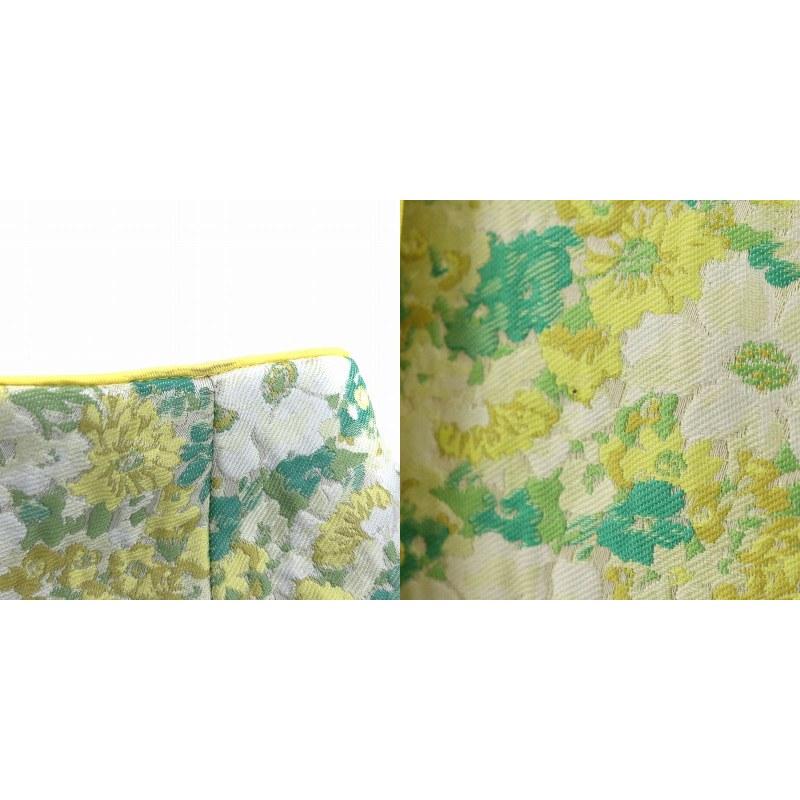 ドゥロワー Drawer 23SS フラワージャカード ノーカラージャケット 花