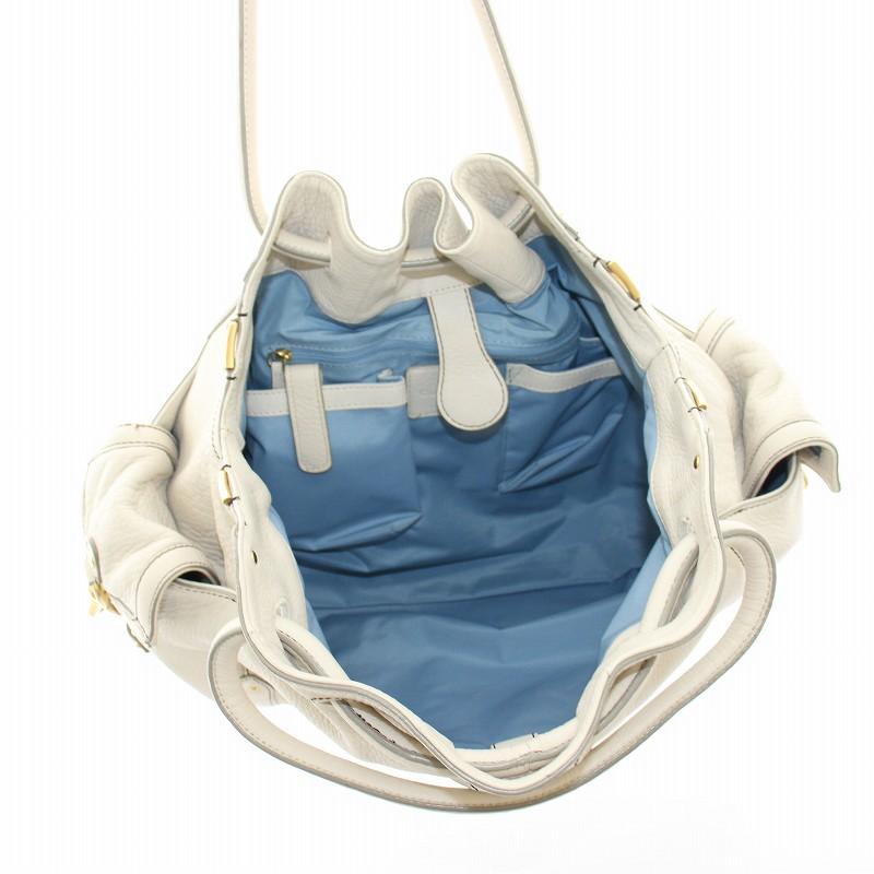 コールハーン COLE HAAN トートバッグ ハンドバッグ レザー アイボリー /YT ●D レディース |  | 05