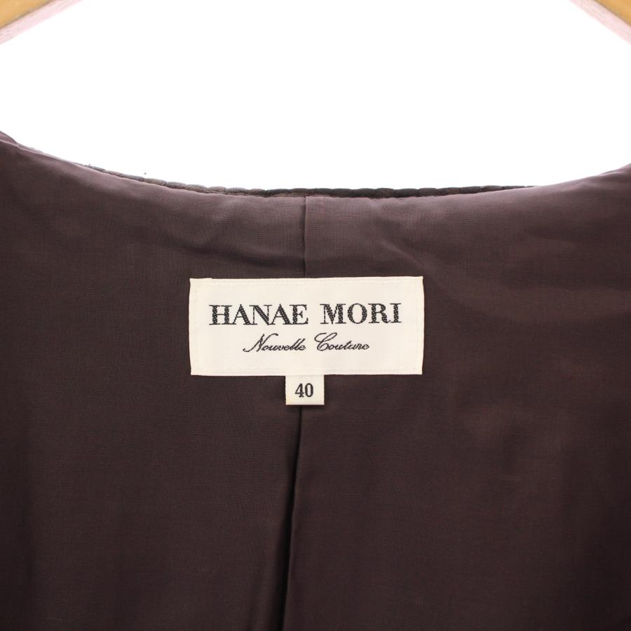 ハナエモリ HANAE MORI テーラードジャケット アウター シングル 総 