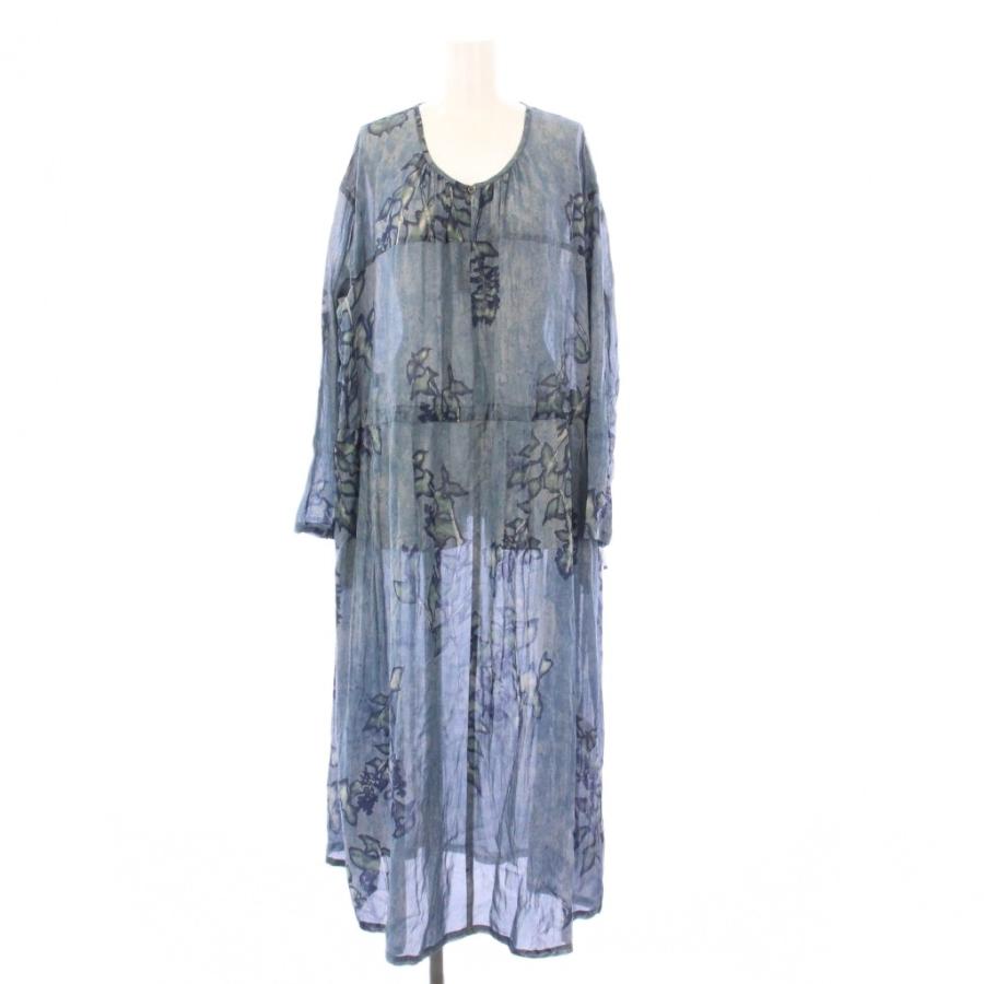 パドカレ pas de calais 24SS コットンボイルプリントワンピース