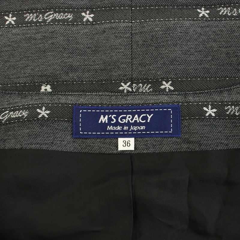 エムズグレイシー カメリアジップジャンパースカート ワンピース ひざ