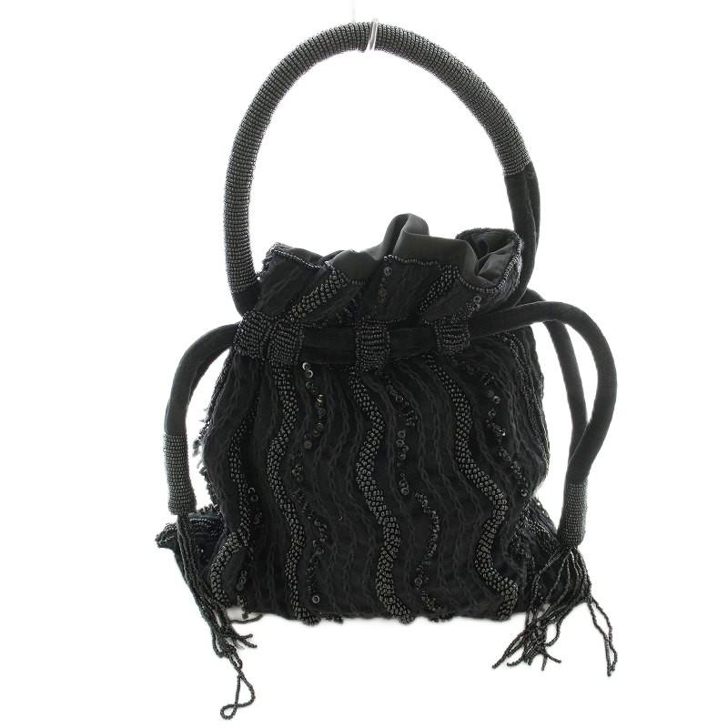 ビゴター BIGOTRE PURSE SATURDAY 巾着バッグ ハンドバッグ ベロア 