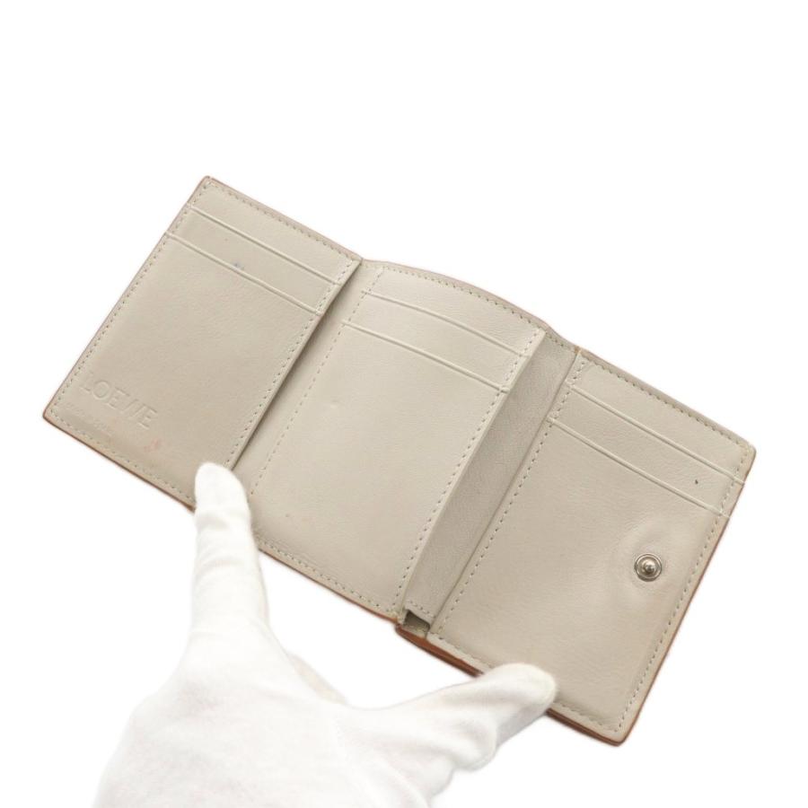 LOEWE ロエベ アナグラム トライフォールド コンパクトウォレット 三