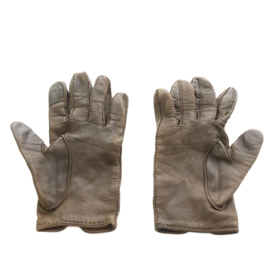 HERMES（エルメス） セリエ 手袋 レザー 茶 ブラウン /AN9 □OH