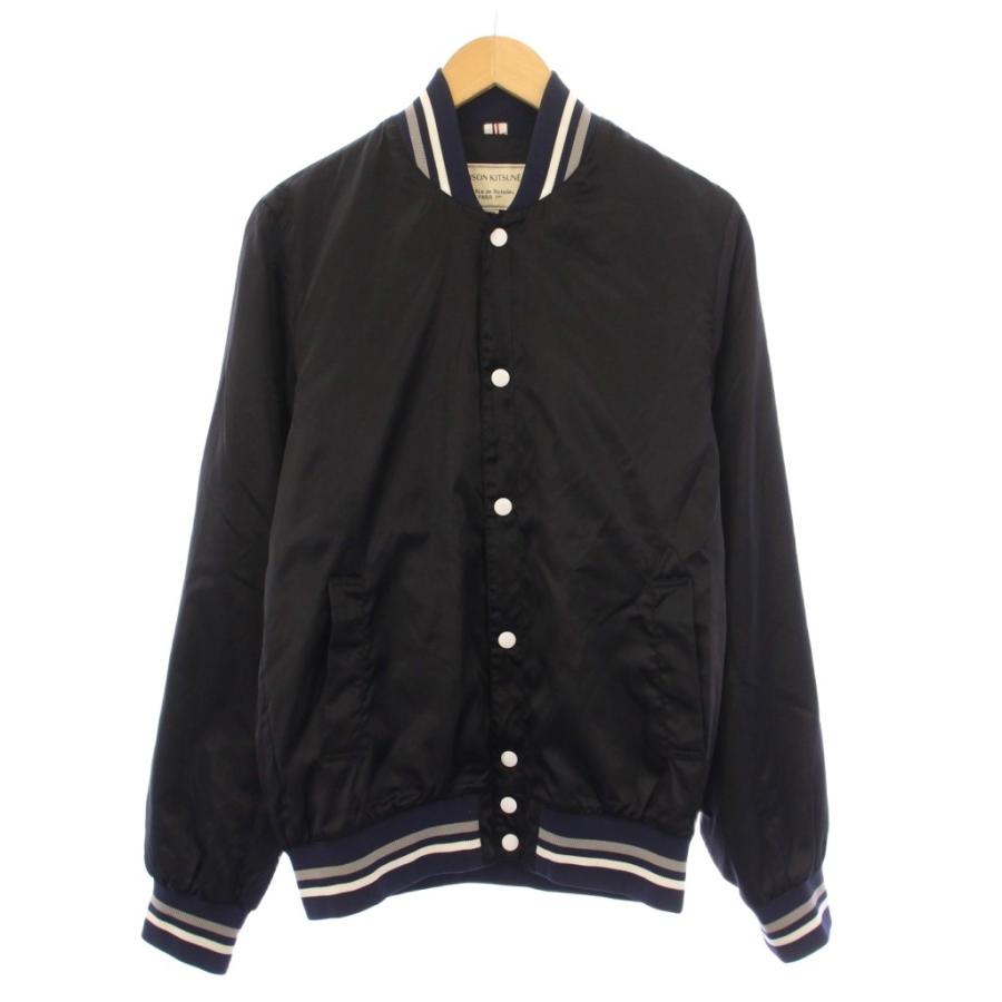 メゾンキツネ MAISON KITSUNE サテンボンバージャケット ブルゾン  