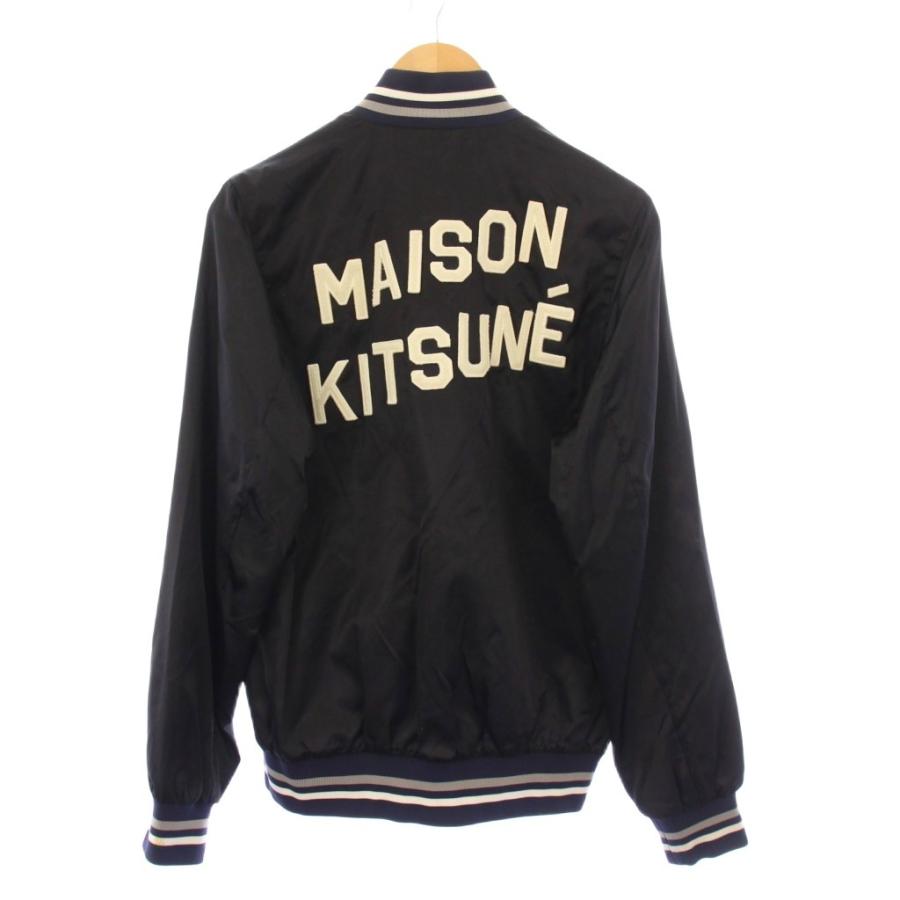 メゾンキツネ MAISON KITSUNE サテンボンバージャケット ブルゾン