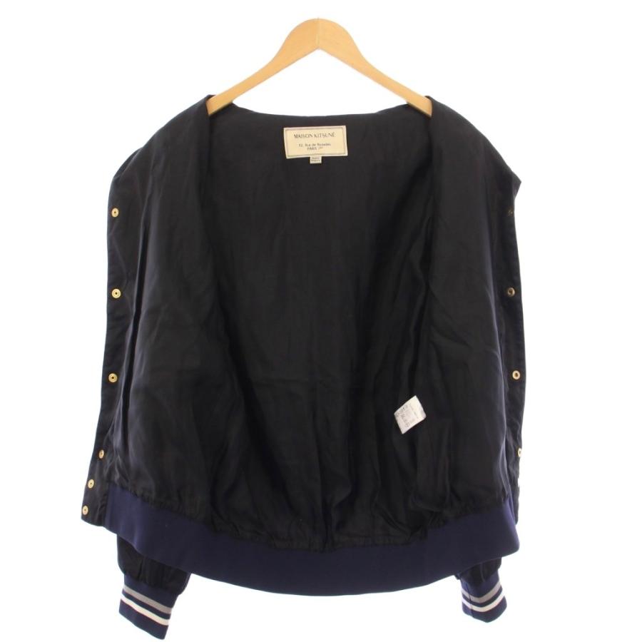 メゾンキツネ MAISON KITSUNE サテンボンバージャケット ブルゾン  