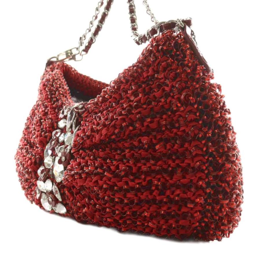 ANTEPRIMA（アンテプリマ） ワイヤーバッグ ハンドバッグ ビジュー装飾