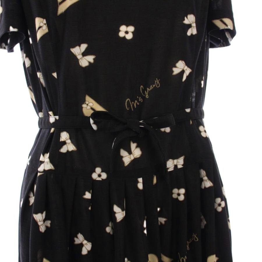 エムズグレイシー M'S GRACY ワンピース ロング 半袖 パフスリーブ