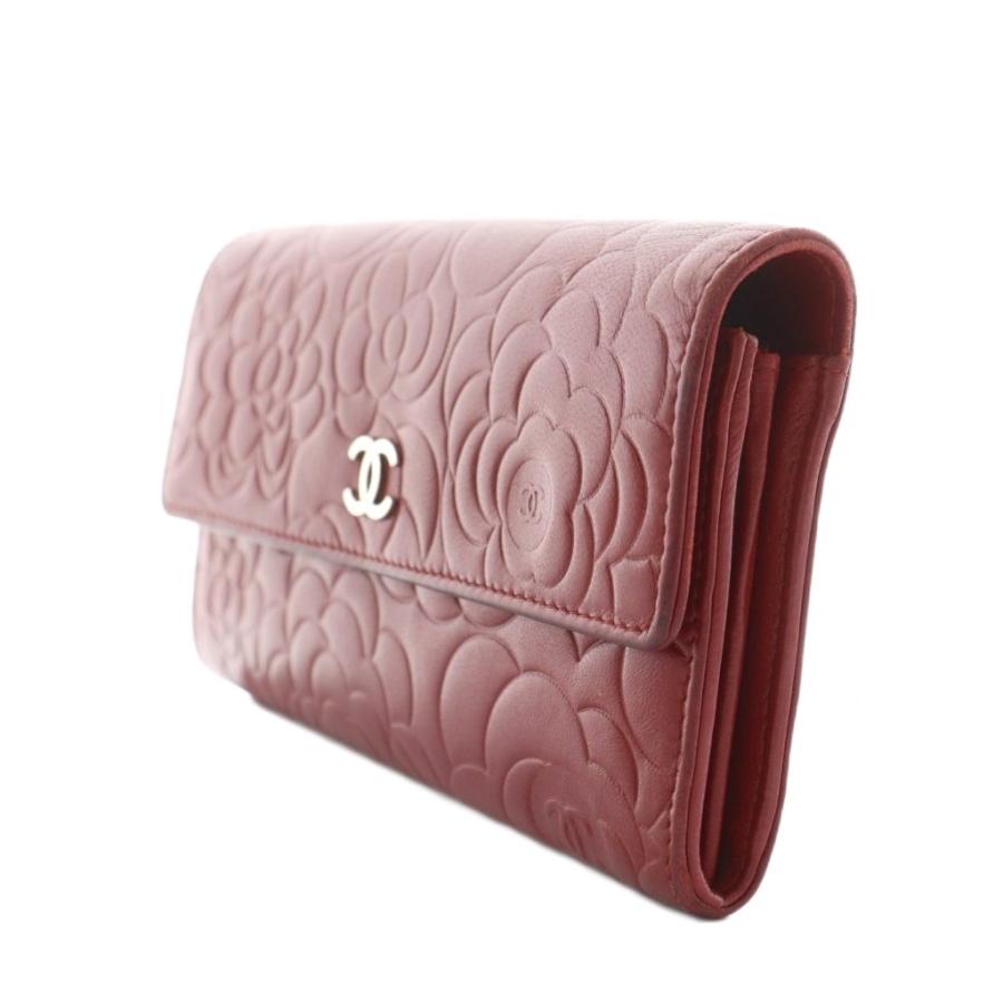 CHANEL シャネル カメリア ココマーク 長財布 二つ折り 小銭入れ 型